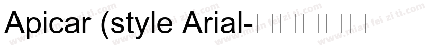 Apicar (style Arial字体转换